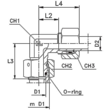 Соединение PN90 DS16 М24х1.5 B4 (в сборе) CAST