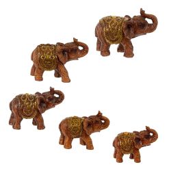 GAEM Набор их 7-ми фигурок декоративных "Слон", L20 W7 H21,5 см