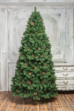 Искусственная елка Снежная королева зеленая 240 см., мягкая хвоя, ЕлкиТорг (32240)