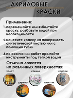 Акриловая краска глянцевая «Чёрная»