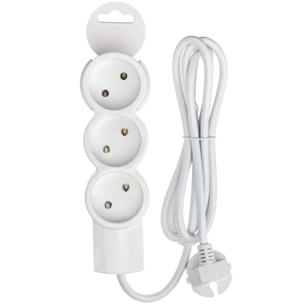 Удлинитель бытовой 3 гнезда 1,5м без заземления