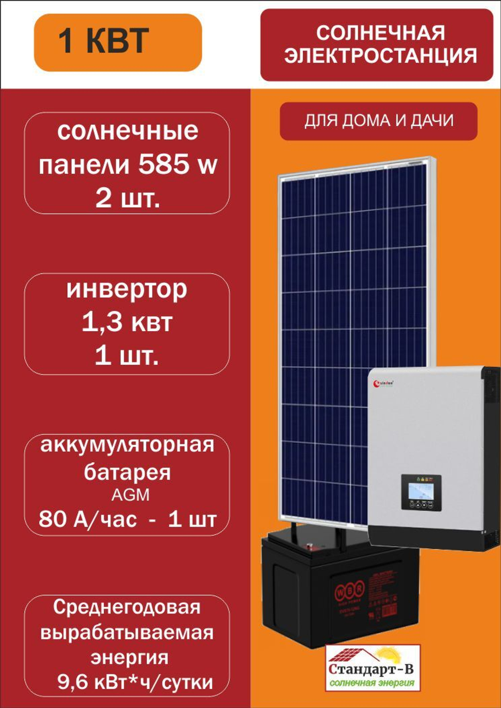 Солнечная электростанция гибридная СЭГ 1-585