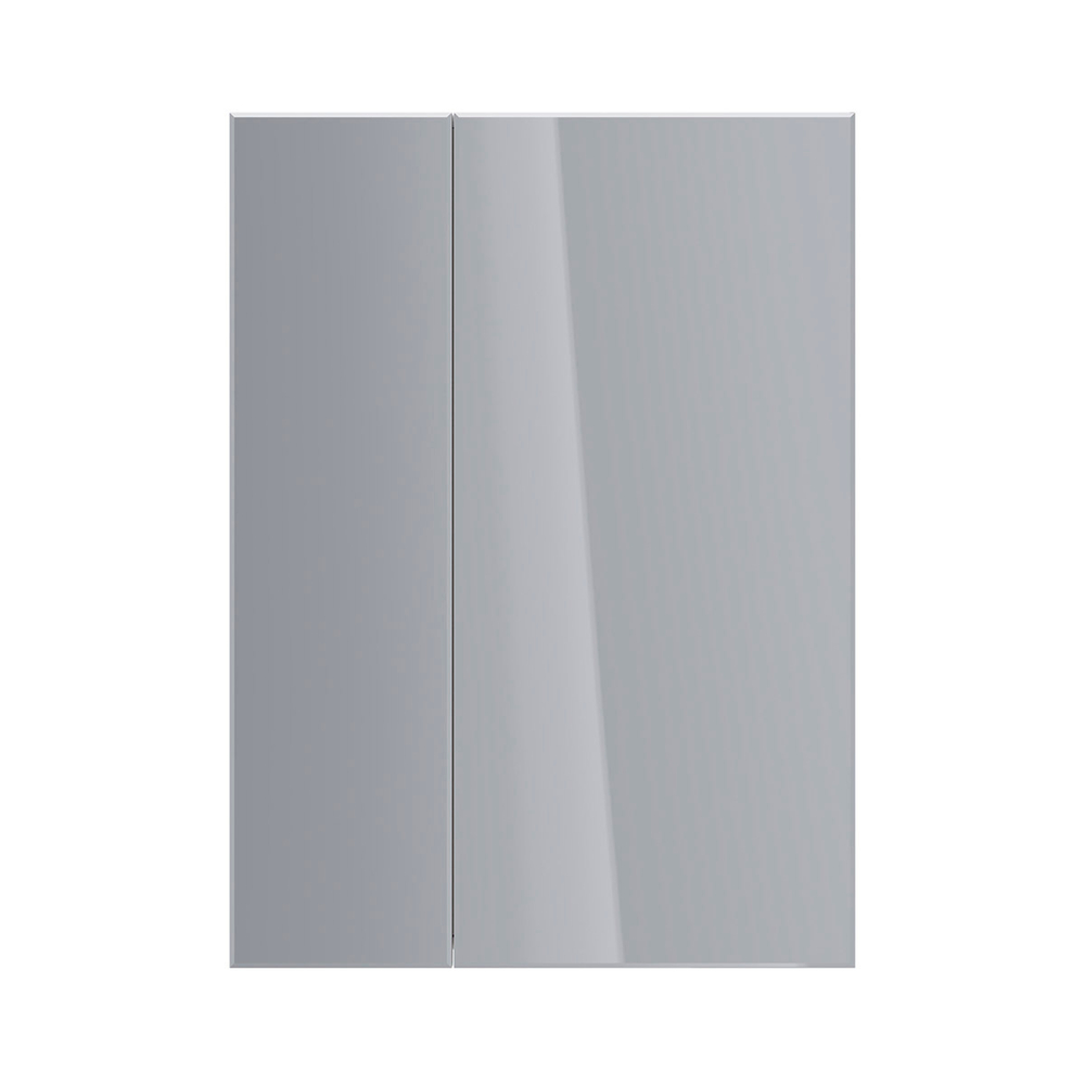 Шкаф зеркальный Lemark UNIVERSAL 60х80 см 2-х дверный, цвет корпуса: белый глянец