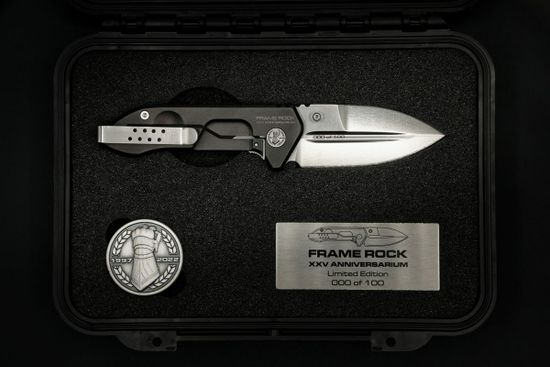 Нож Extrema Ratio Frame Rock XXV ANNIVERSARIUM юбилейный лимитированный выпуск "25 лет", номер 66 из 100 - сталь N690, рукоять титан