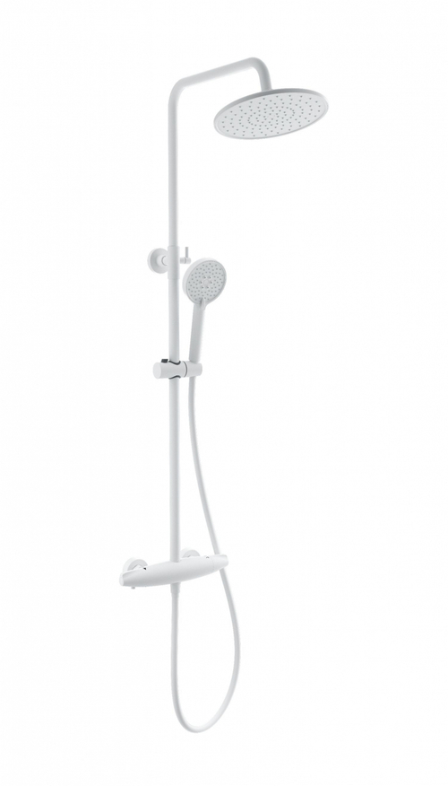 Душевая система с термостатом WONZON & WOGHAND CAPSULE, Белый матовый (WW-B3031-A-MW)
