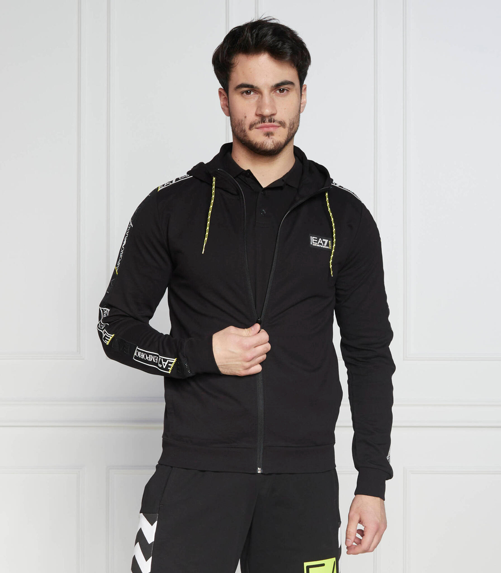 Худи EA7 - черный(3RPM09 PJ05Z)
