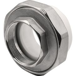 Муфта THERMOLIGHT комбинированная разъемная PP-R ВР 63х2 белый (2/20)