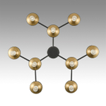 8112/18 NEOCLASSI LN26 096 черный/бронза/прозрачный, металл/стекло Люстра потолочная G9 18*30W 220V TAMARESA