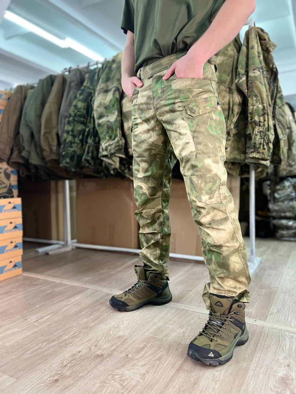 Брюки Страйкер / мох рипстоп