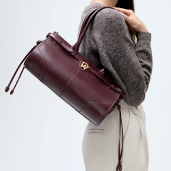 MANC КОЖАНАЯ СУМКА "BABY JANE", БОРДОВЫЙ