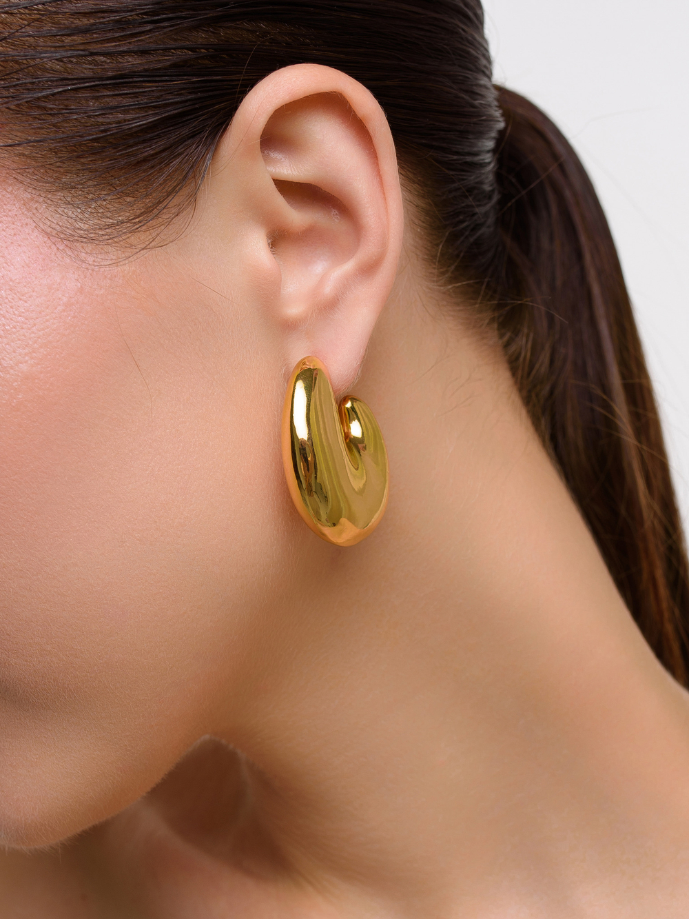 Серьги "Bagel Puffy" Gold