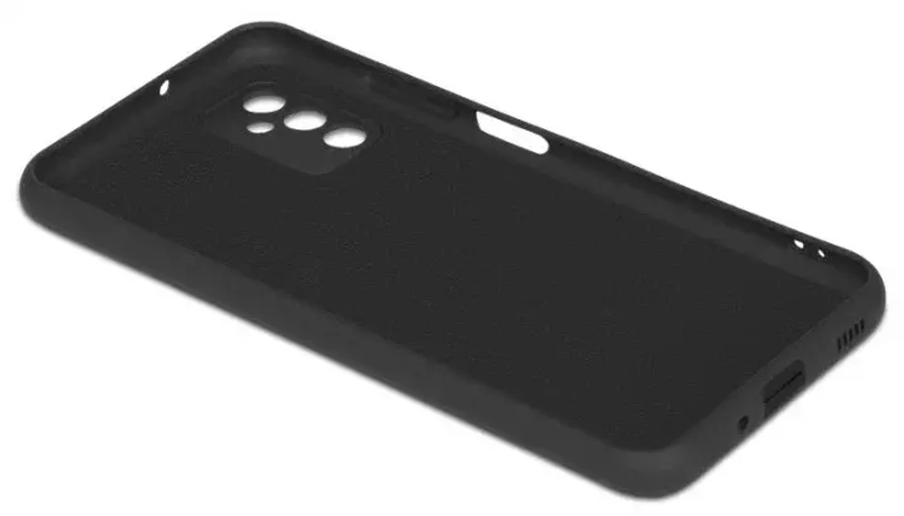 Накладка Samsung М52 силикон матовый черный Zibelino