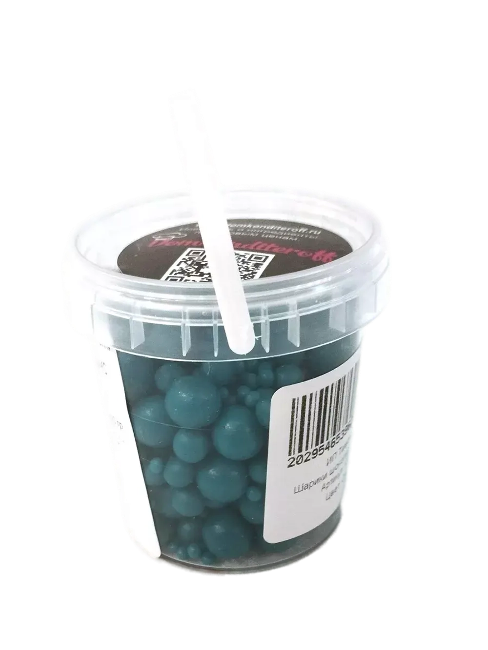 Шарики кранч Бирюза микс  100 гр.