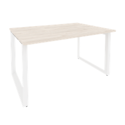 Onix Стол переговорный O.MO-PRG-1.3 Денвер Светлый/Металл Белый 1380*980*750