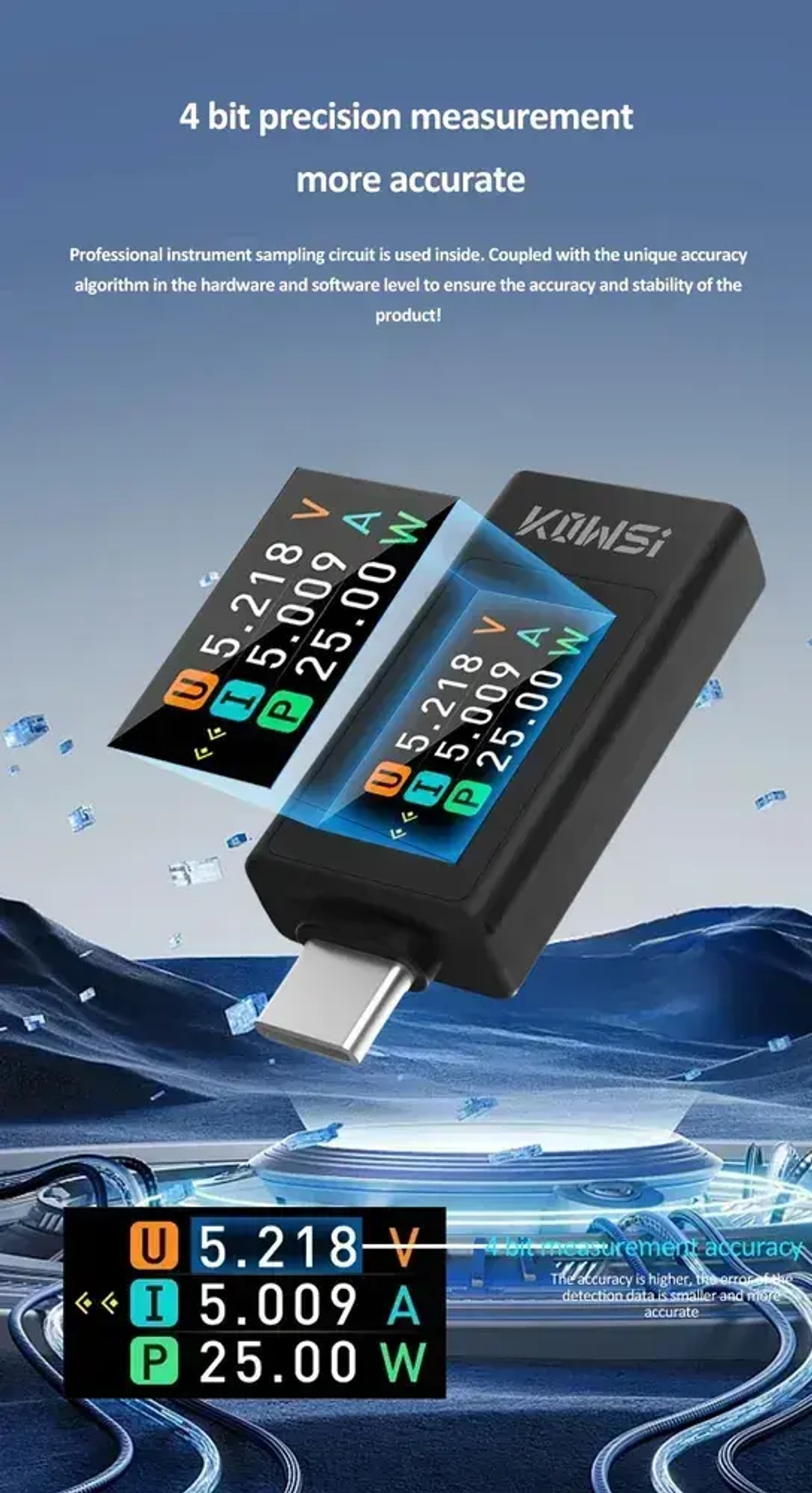 многофункциональный USB-тестер 30 в, вольтметр, Напряжение/Сила тока/Емкости аккумулятора порта тестер