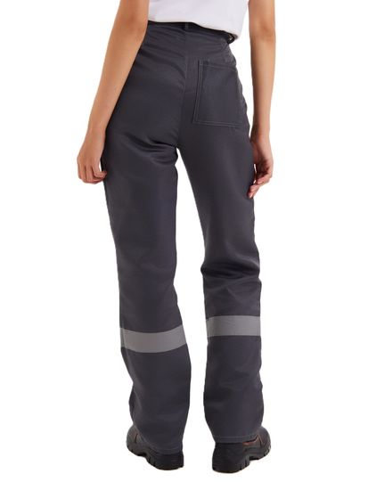 Костюм женский "Нова" (куртка+брюки) цв. т.сер/красн