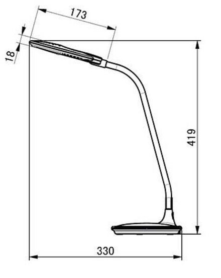 Настольная лампа офисная Horoz Electric Irem HRZ00000687