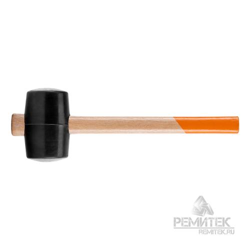 Киянка резиновая 680гр ЧЕРНАЯ  с деревян. ручкой Спарта