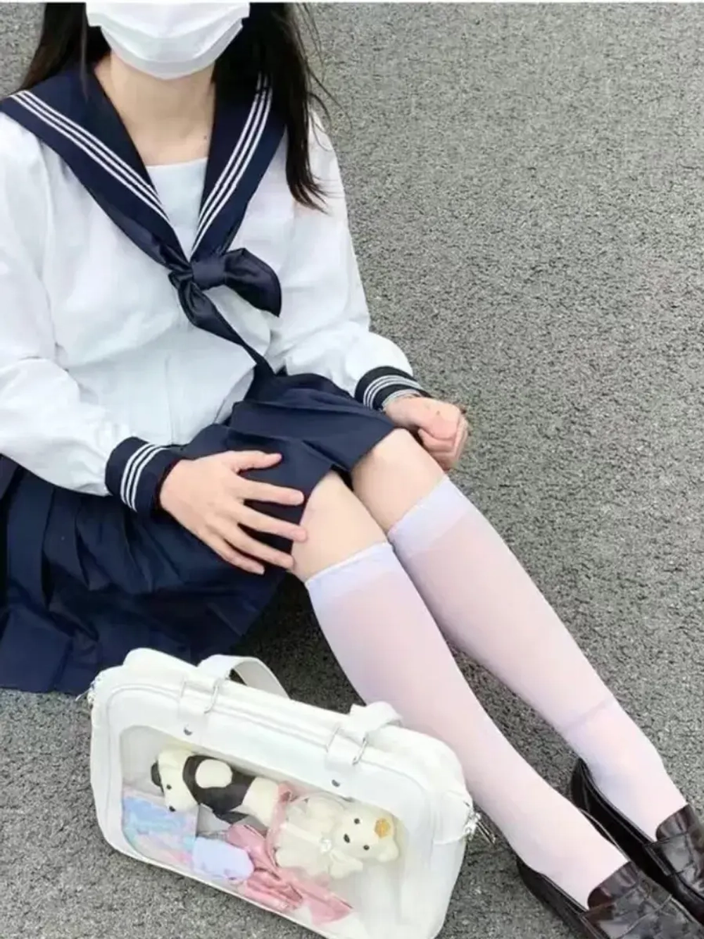 Сумка через плечо с прозрачным окошком