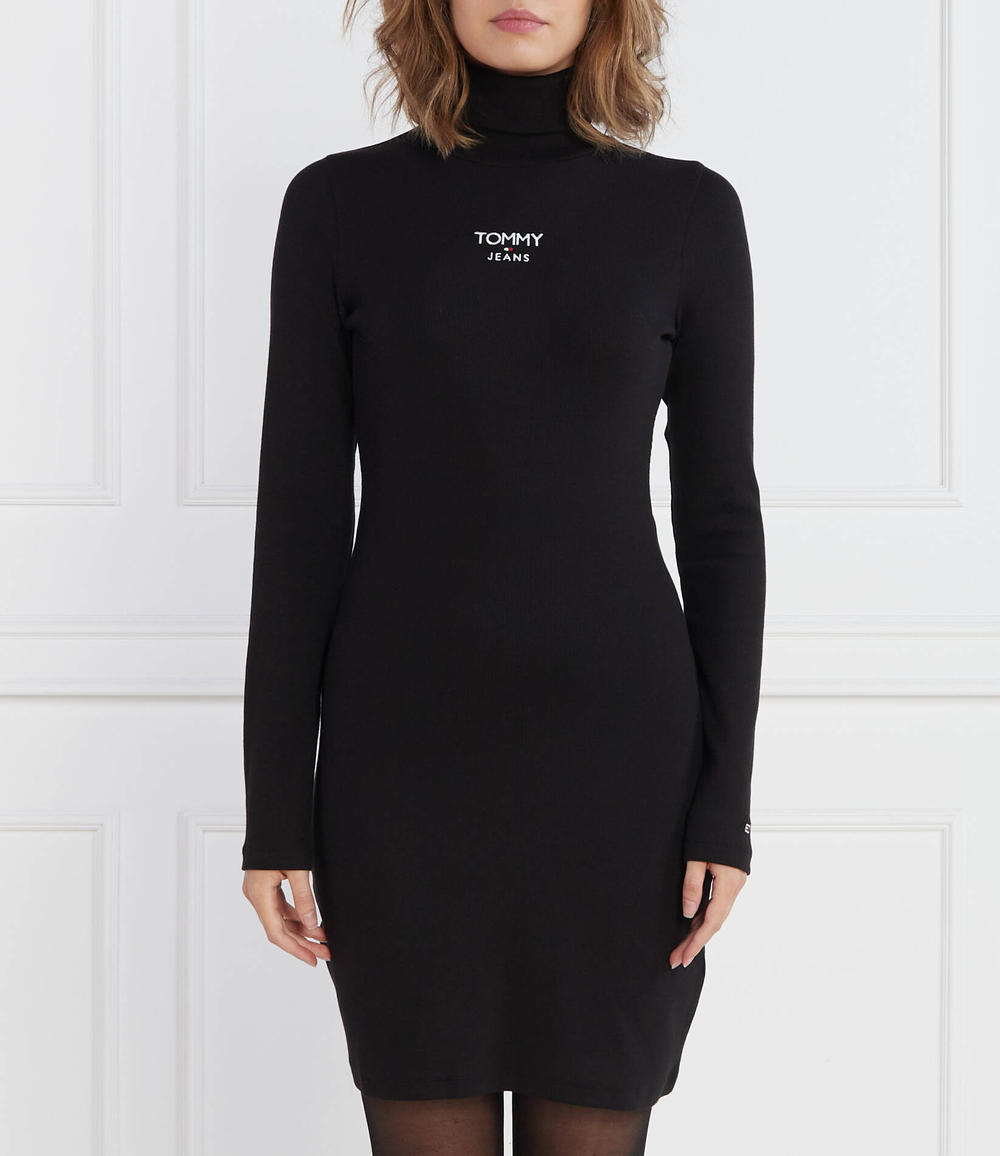 Платье TJW TURTLENECK ESS LOGO Tommy Jeans - черный(DW0DW16481)