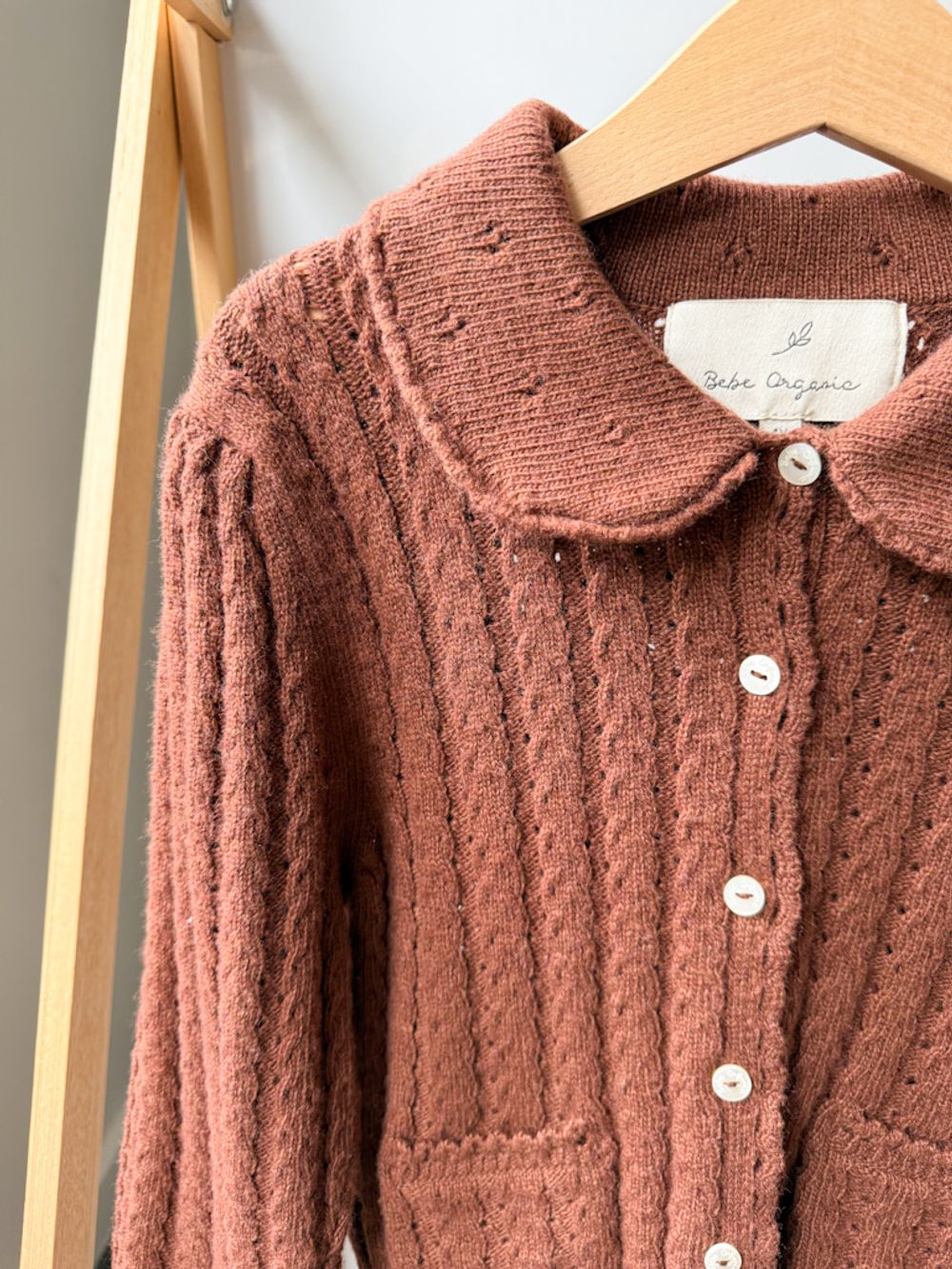 Кардиган с шерстью и кашемиром Bebe Organic, 104