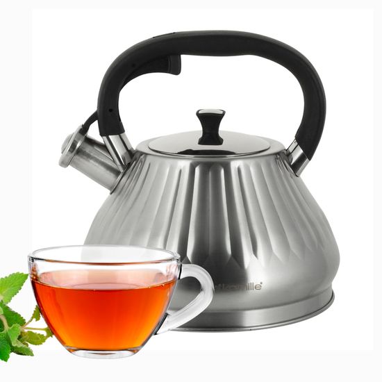 Чайник 3 л. из нержавеющей стали со свистком Kamille KM 0859