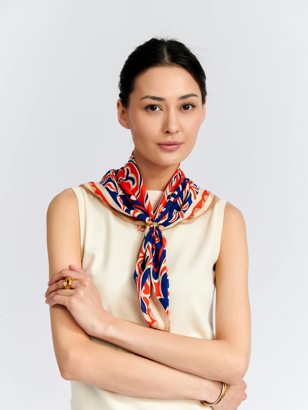 ПЛАТОК вискоза | 70х70 | (244-02) «Гүлденген бақтың құпиялары»