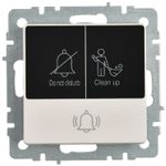 BRITE Кнопка звонка с индикацией для отелей 10А ВС10-1-9-БрЖ жемчуг IEK