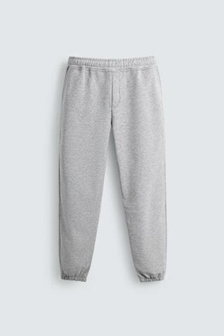 ZARA БАЗОВЫЕ БРЮКИ-ДЖОГГЕРЫ, СЕРЫЙ МЕЛАНЖ