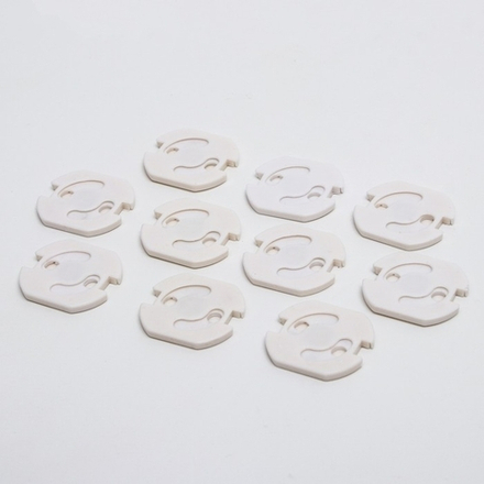 4623697 Набор заглушек для розеток, 10 шт., цвет белый