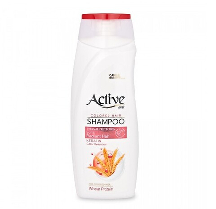 ACTIVE ИРАН / Шампунь для окрашенных волос CARE & BEAUTY. С кератином и пшеничным протеином, 350 мл