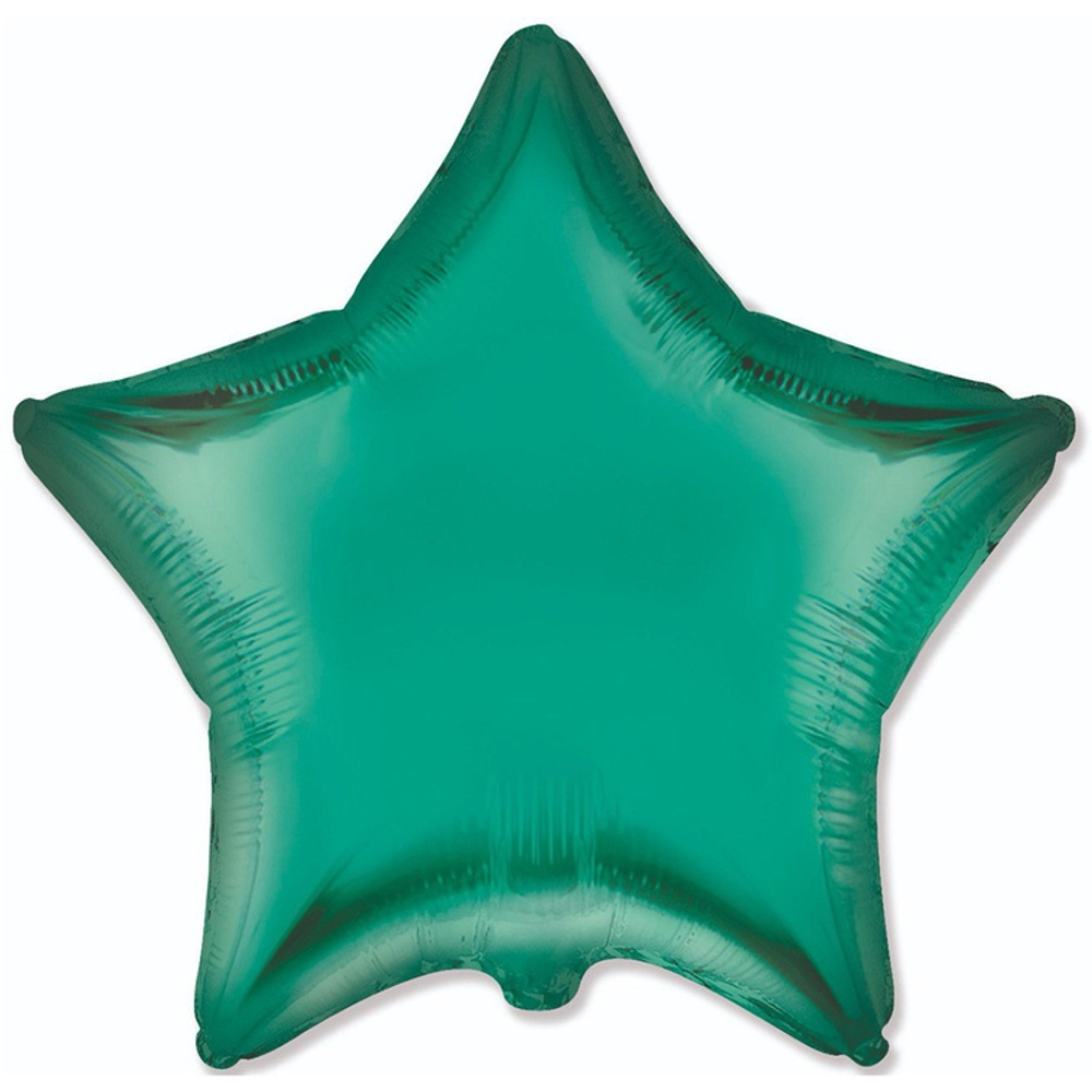Шар фольгированный Звезда 46 см (Зеленый)