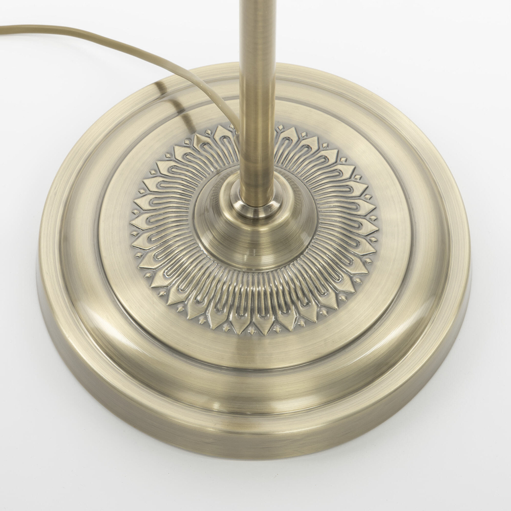 Citilux Вена CL402930T Торшер бронза со столиком и белым абажуром