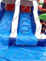 Коммерческий надувной водный батут с бассейном «Домик у моря» 10*7*5 м