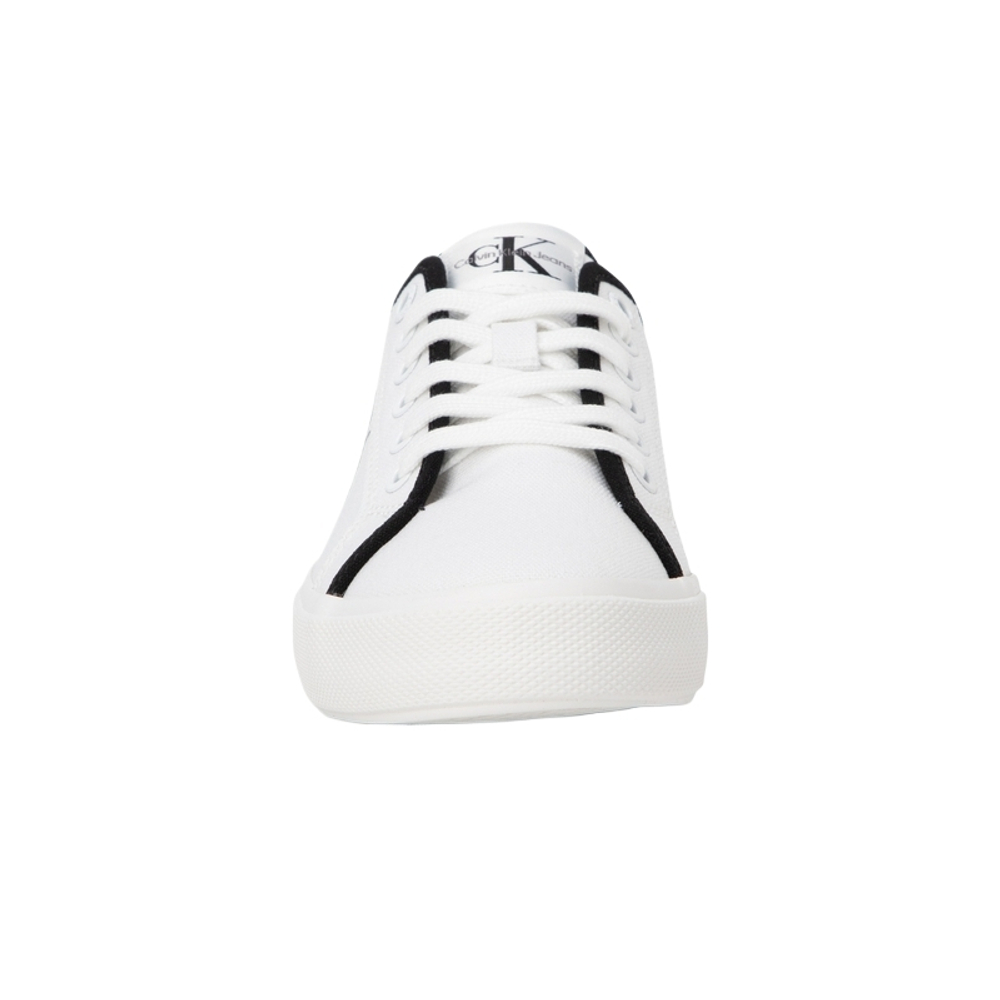 CK/Calvin Klein simple letter overprint low-top sneakers women's Moonlight white