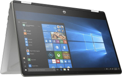 Ноутбук HP Pavilion x360 14-dh1015ur 14; 1920x1080 (Full HD) сенсорный/ Intel Core i5 10210U, 1600 МГц/ 8 Гб DDR-4/ 256 Гб SSD/ Intel UHD Graphics, Wi-Fi/ Bluetooth, Cam/ Windows 10 Home / серебристый 1B2Q9EA