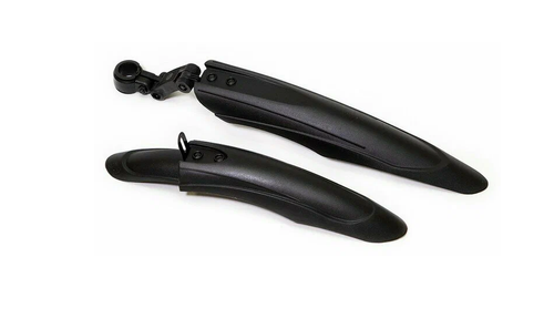 Крылья TRIX  20", к-кт перед./задн., крепеж: перед. на бустер вилки, задн. за подседельный штырь; ширина 55мм, пластик, черн.(50)