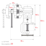 KRAFTOOL 3D-Mini, 65/38 мм, многофункциональные настольные тиски (32714-65)