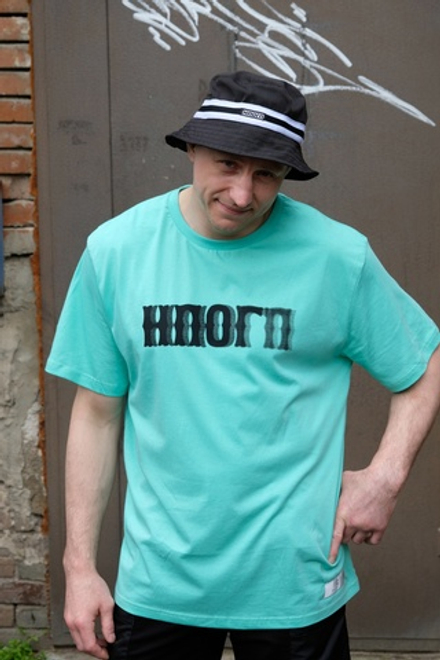 Футболка НПОГП VV Глитч Мятный