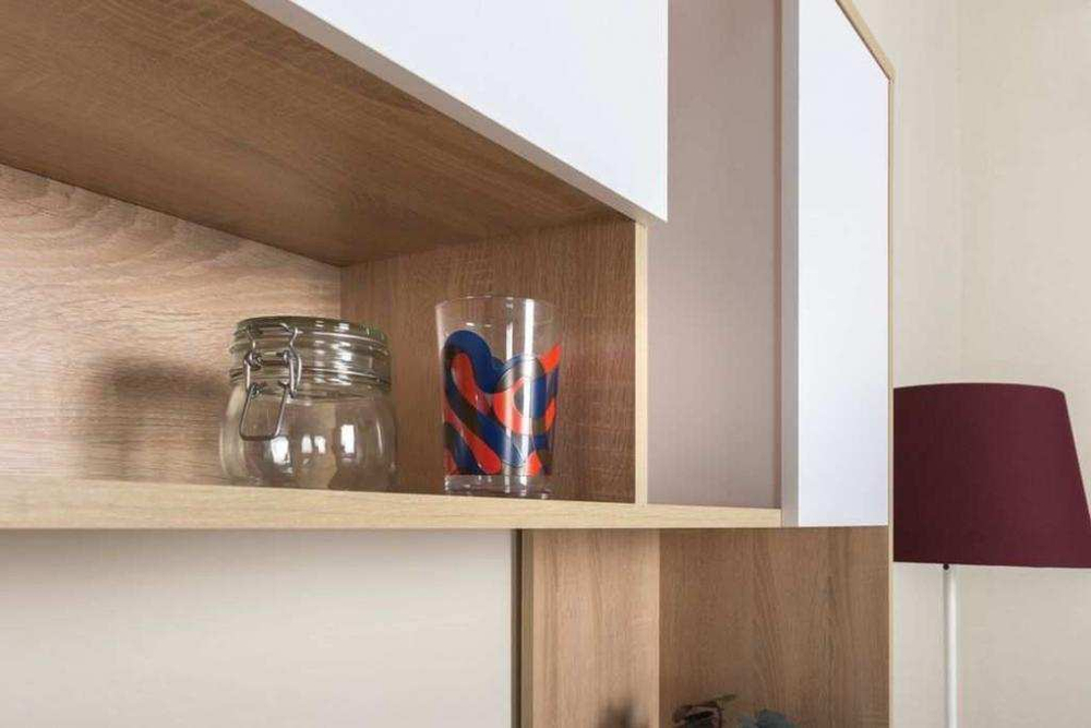 Комфорт Стол компьютерный 12.95 дуб сонома/белый