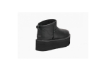 UGG Classic Ultra Mini Platform Black Leather