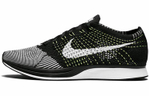 Кроссовки Nike Flyknit Racer Black White Volt