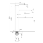 Смеситель для раковины высокий Raglo R20.15.08, белый