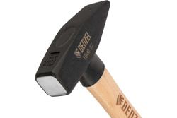 Слесарный молоток Denzel 1000 г, кованый квадратный боек, буковая рукоятка 10437