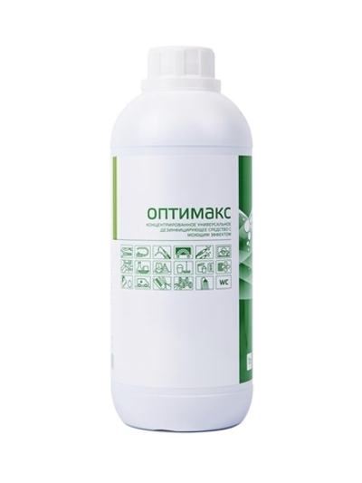 Оптимакс - Универсальное концентрированное дезинфицирующее средство с моющим эффектом, 1000мл
