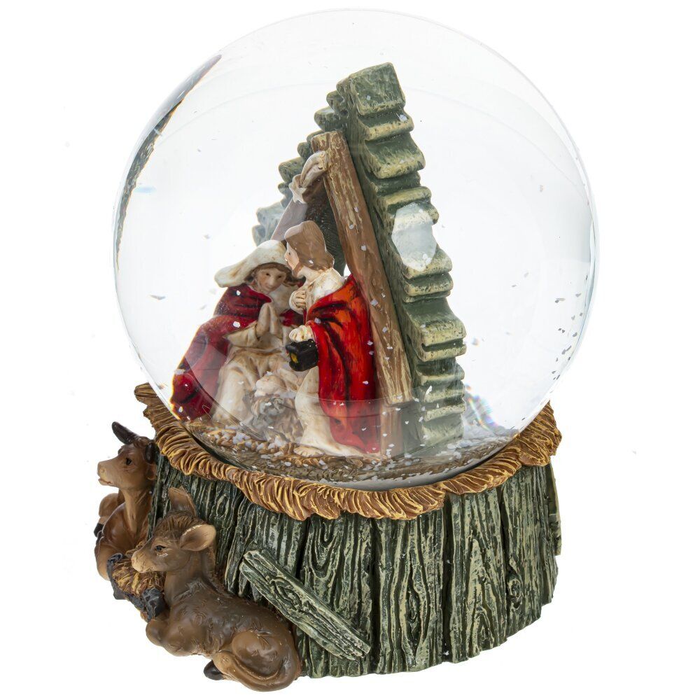 GAEM Фигурка декор в стекл шаре "Рождество", D 10 см, L10 W10 H12,5 см, 2в.(цена за один вид)