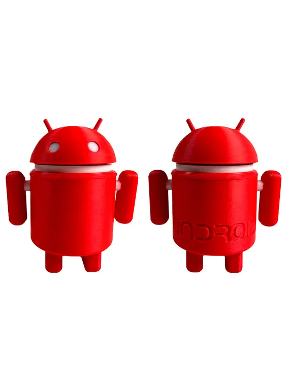 Фигурка Робот - Андроид 3D печать (красный) (2)