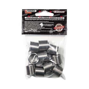 Набор футорок для восстановления резьбы M12*1.5, 10пр. Forsage F-912U6A