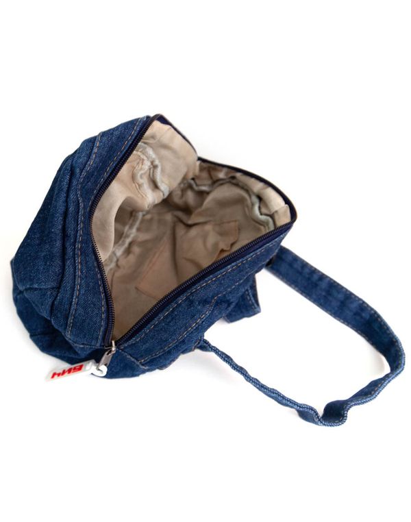 Сумка Хлопковая синяя - фото 3