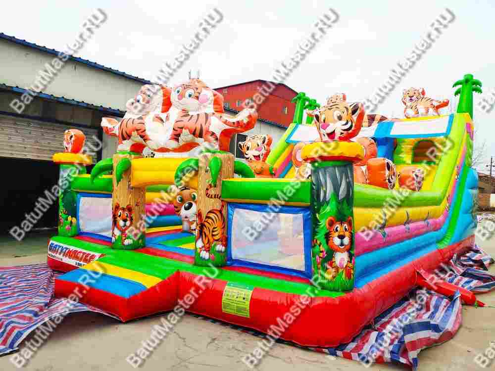Коммерческий батут "Тигриная страна 2" 10*6*5 м